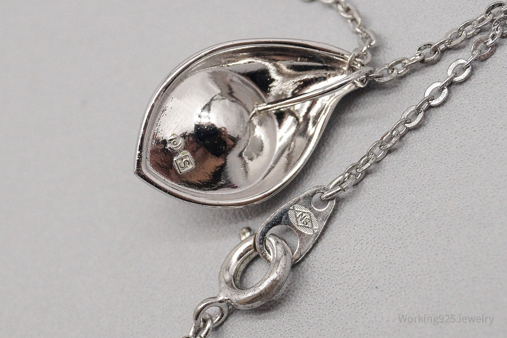 Vintage Pearl Sterling Silver Necklace - 16" | Jewelry > Necklaces | Wiccan Center