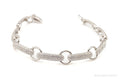Vintage Designer Cubic Zirconia Open Link Sterling Silver Bracelet | Jewelry > Bracelets | Wiccan Center