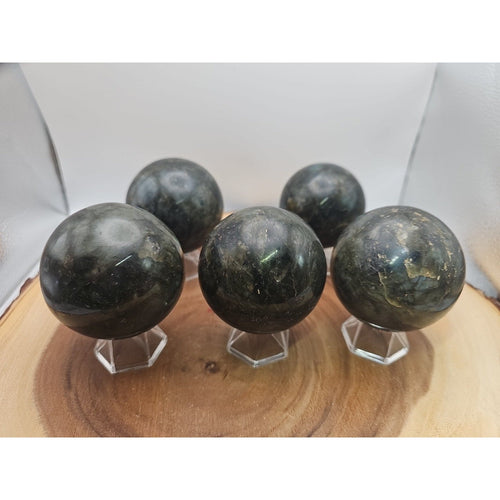 1LB 1Pcs Natural Rainbow Labradorite Crystal Sphere Ball Polished w/stand | Crystal Spheres & Eggs | Wiccan Center