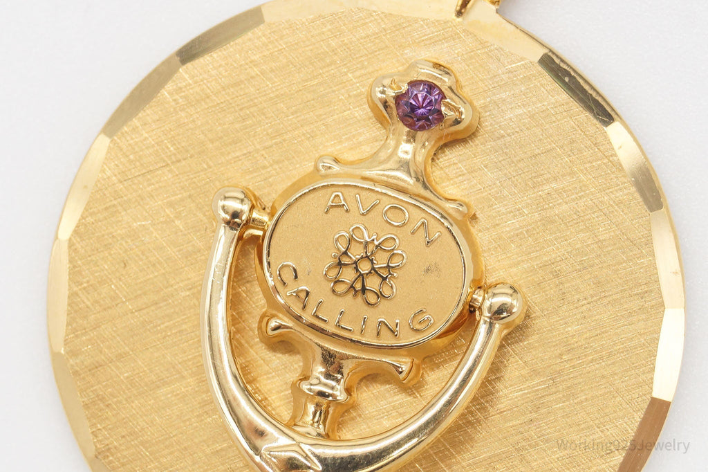 Rare Vintage Avon Presidents Club 10K Gold Filled Door Knocker Pendant | Jewelry > Necklaces > Pendants | Wiccan Center