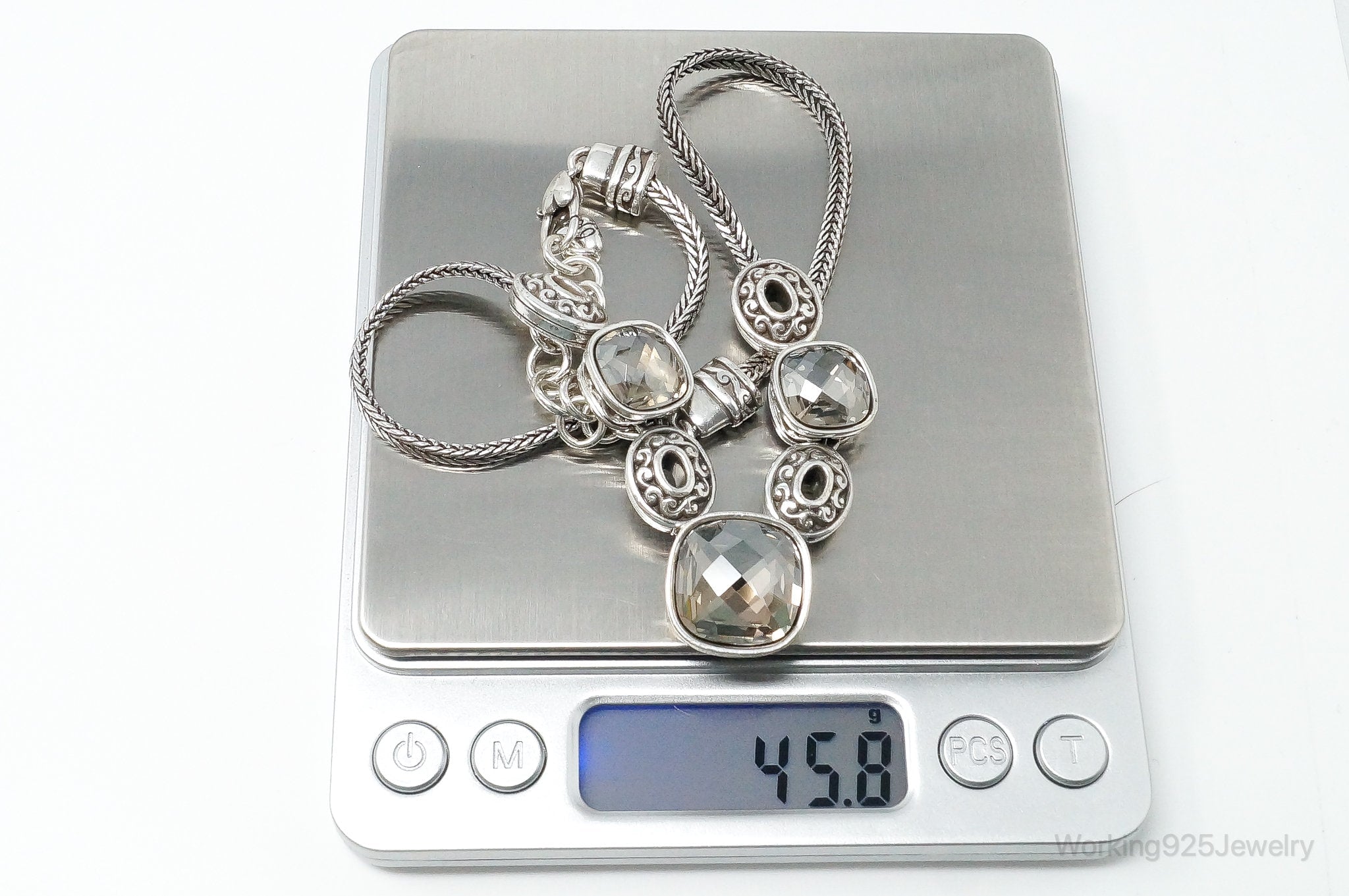 Designer Brighton 'Venus Rising" Crystal Toggle Sterling Silver Necklace | Jewelry > Necklaces > Pendants | Wiccan Center