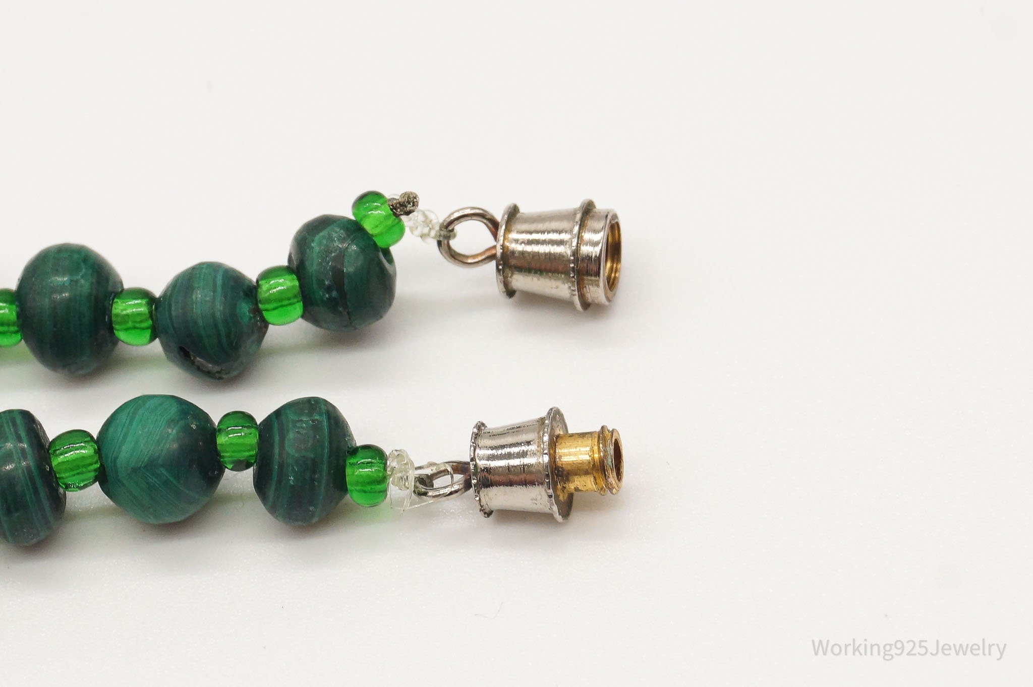 Vintage Green Malachite Bead Necklace | Jewelry > Necklaces > Pendants | Wiccan Center