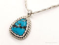 Vintage Native American Herbert Tsosie Blue Turquoise Sterling Silver Necklace | Jewelry > Necklaces | Wiccan Center