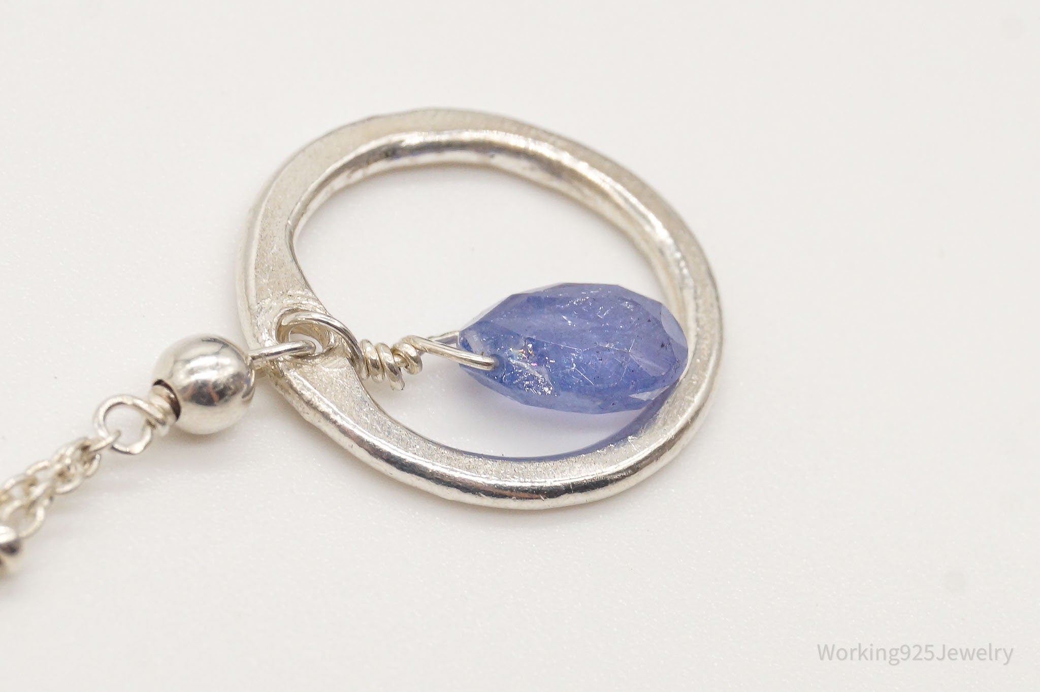 Vintage Violet Crystal Sterling Silver Necklace | Jewelry > Necklaces > Pendants | Wiccan Center