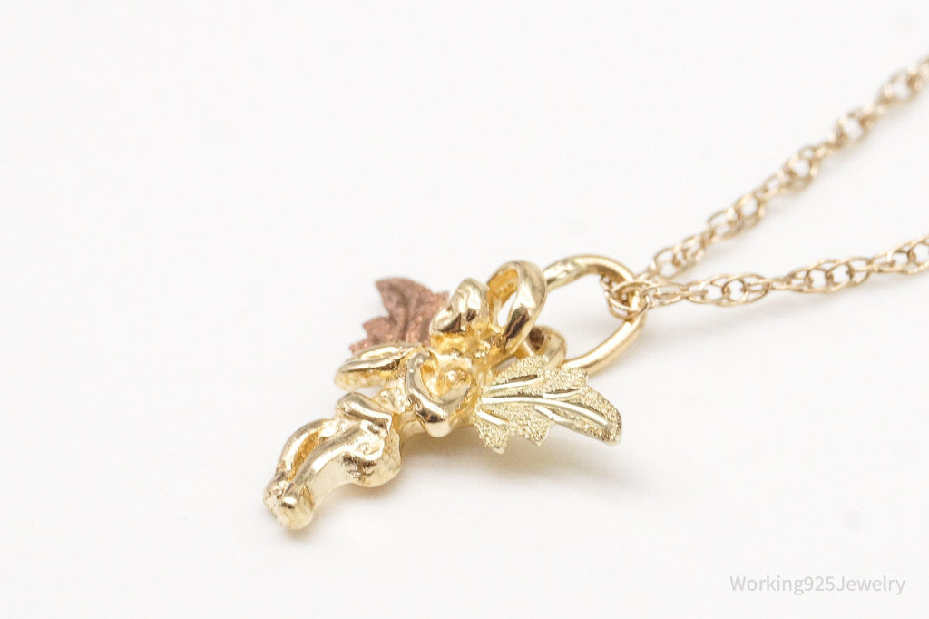 Vintage 14K Gold Filled Angel Chainlink Necklace | Jewelry > Necklaces > Pendants | Wiccan Center