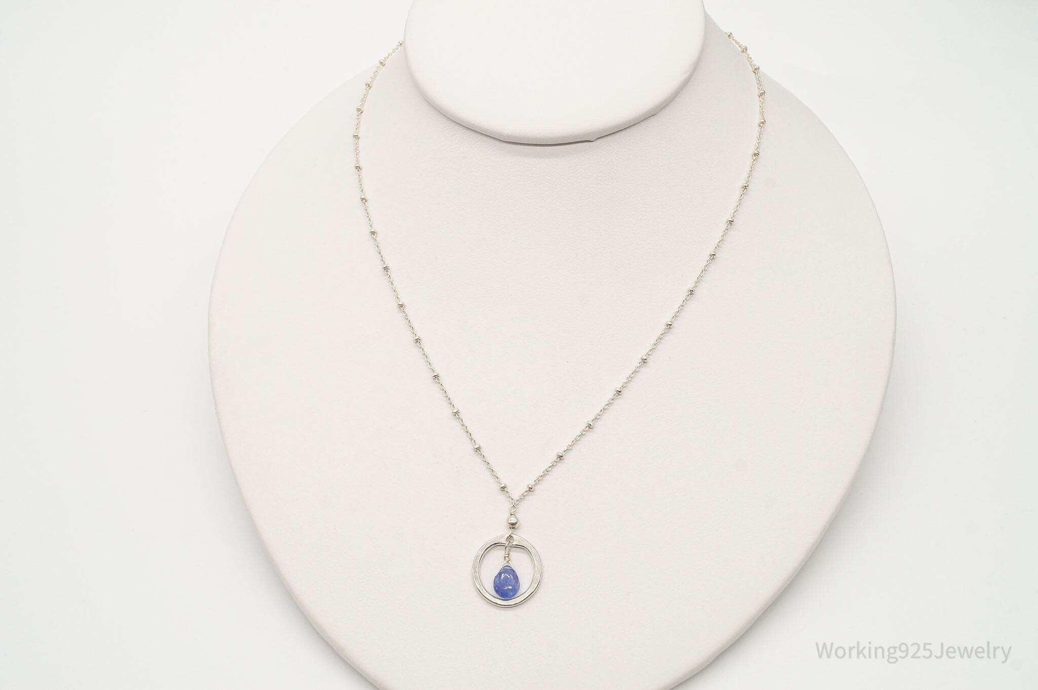 Vintage Violet Crystal Sterling Silver Necklace | Jewelry > Necklaces > Pendants | Wiccan Center