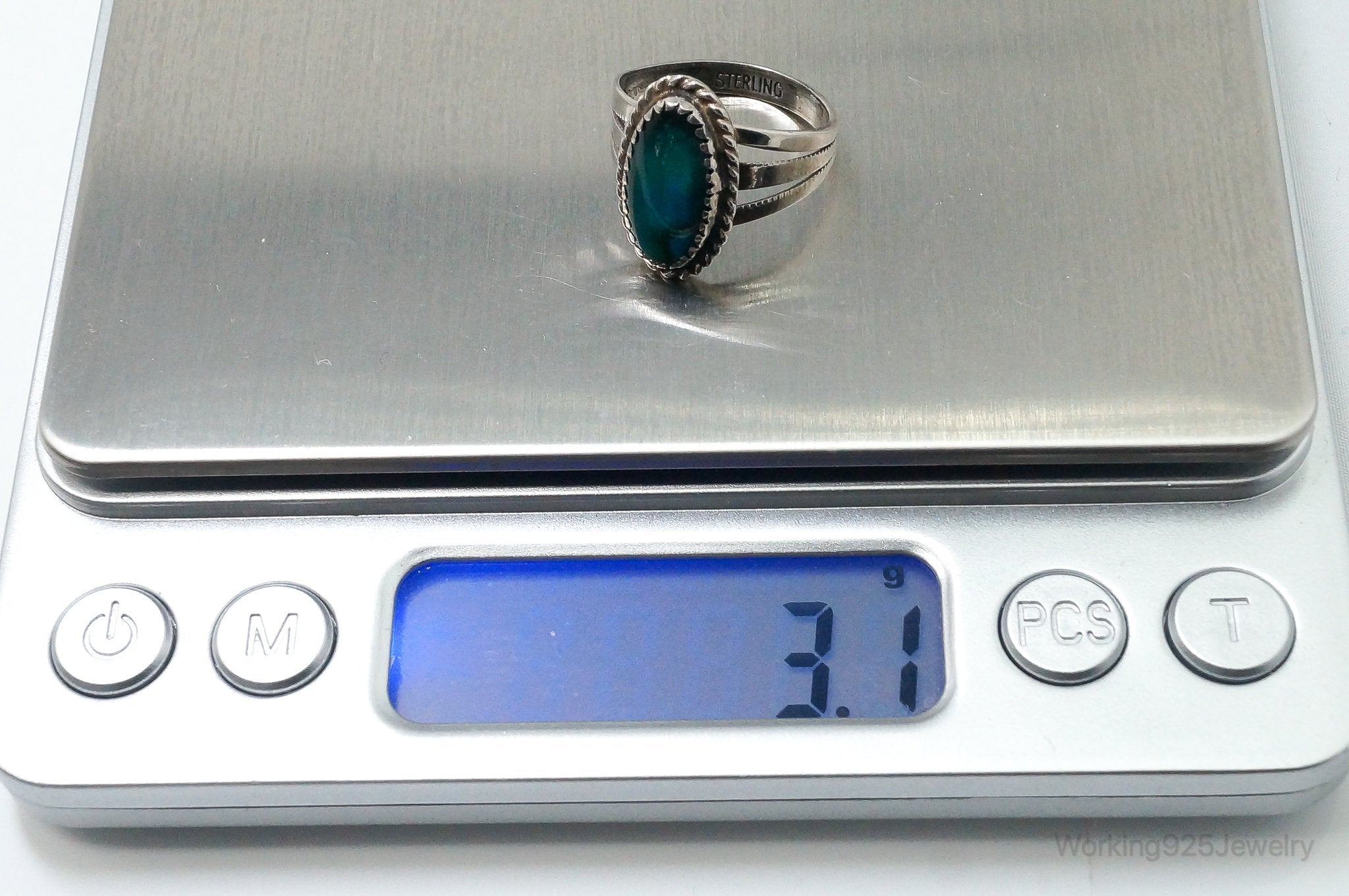 Vintage Native American Paua Abalone Shell Sterling Silver Ring - SZ 6.25 | Jewelry > Rings | Wiccan Center