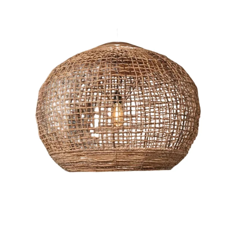 Wabi Sabi Style Vine Art Vine Weaving Chandelier Retro Countryside Lighting Creative Weaving Restaurant Southeast Asian Lamp | Lighting | Wiccan Center