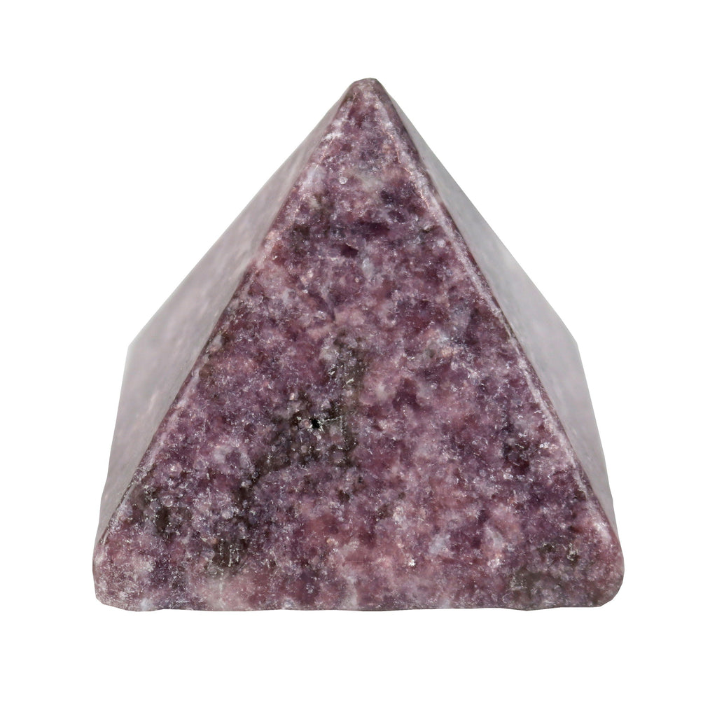 Lepidolite Pyramid | Crystals & Minerals > Figurines | Wiccan Center