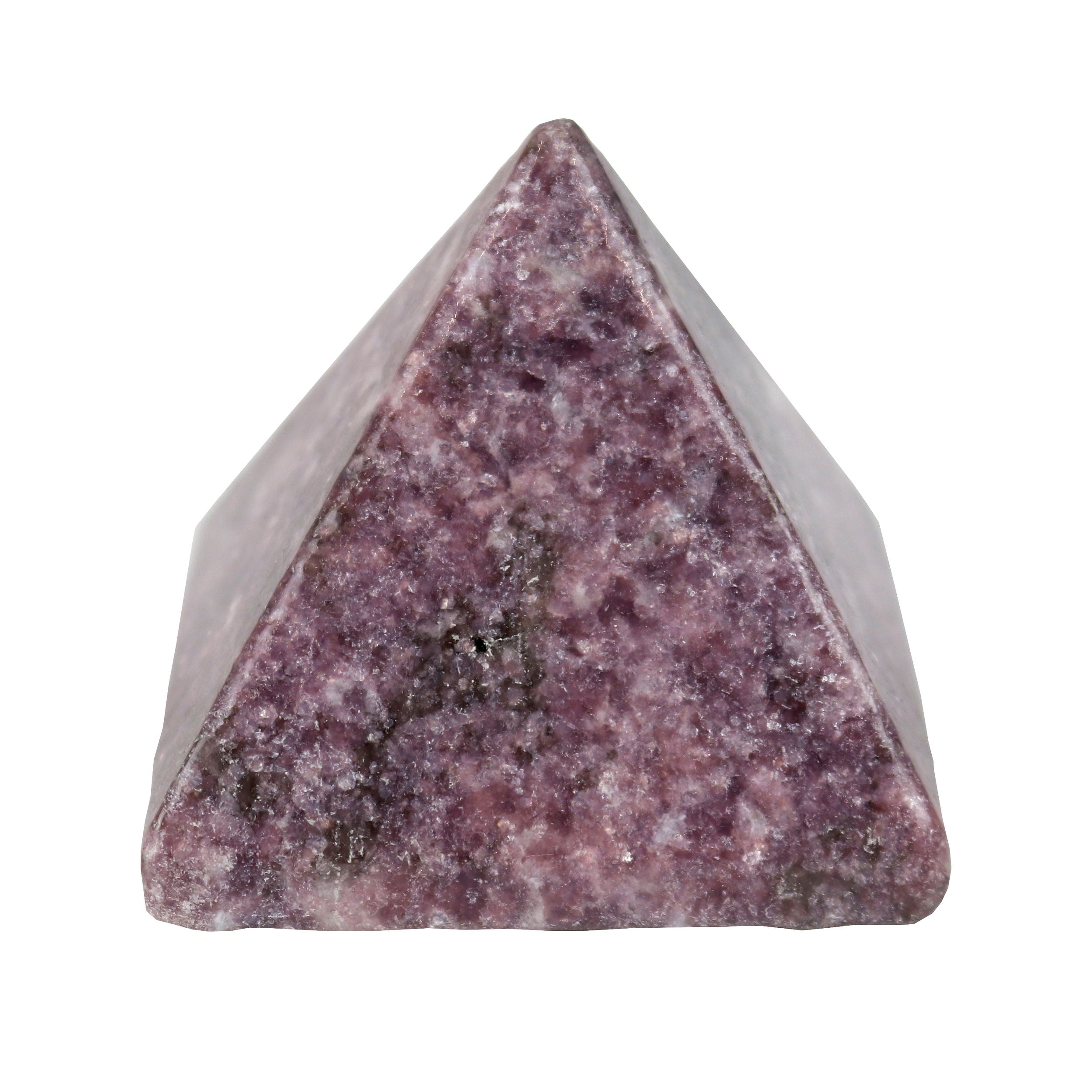 Lepidolite Pyramid | Crystals & Minerals > Figurines | Wiccan Center