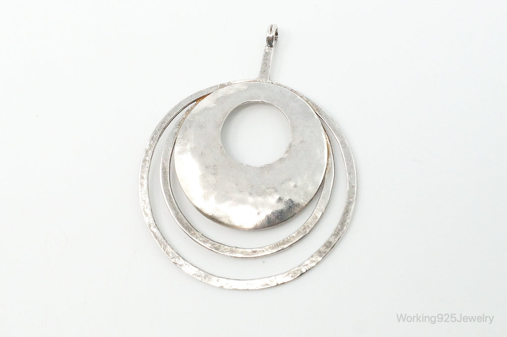 Retired Silpada Hammered Rings Sterling Silver Necklace Pendant | Jewelry > Necklaces > Pendants | Wiccan Center