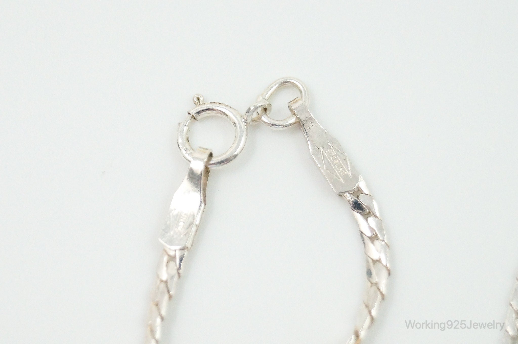 RARE Design Nancy E Foster Modernist Glass Sterling Silver Chain Necklace | Jewelry > Necklaces > Pendants | Wiccan Center