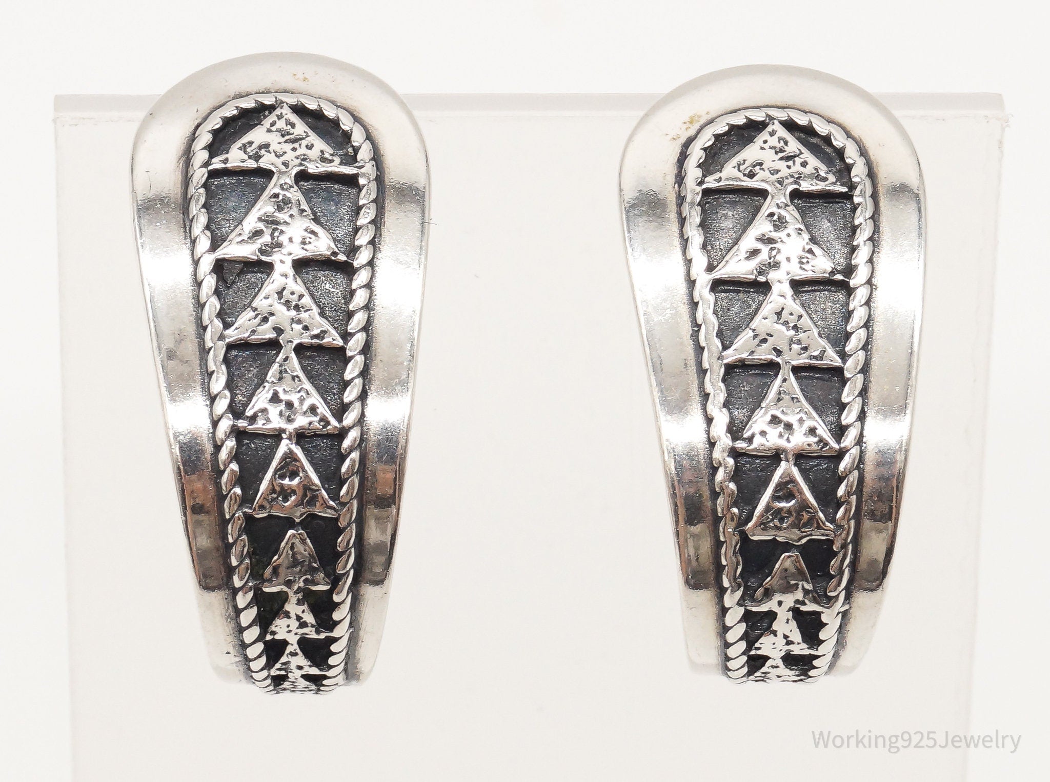 Western Designer Carolyn Pollack Relios RMT Tribal Sterling Silver Earrings | Jewelry > Earrings | Wiccan Center