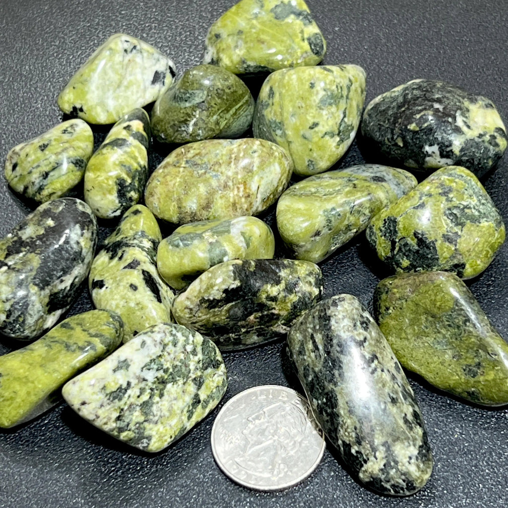 Green Nephrite Jade Tumbled (By The Piece Or Pound) Bulk Wholesale Lot Polished Gemstones | Home & Living > Home Decor > Home Accents > Rocks & Geodes | Wiccan Center