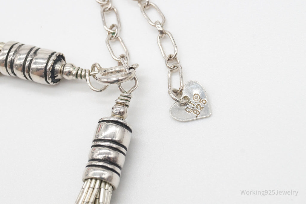 Vintage Native American Shop QT Sterling Silver Bead Necklace 20" | Jewelry > Necklaces > Pendants | Wiccan Center
