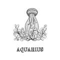 Aquarius: Coloring Book with Three Different Styles of All Twelve Signs of the Zodiac. 36 Individual Coloring Pages. 8.5 x 11 - Paperback