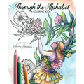 Through the Alphabet: A Coloring Book by Illustrator Sara Burrier - Paperback | Books | Wiccan Center