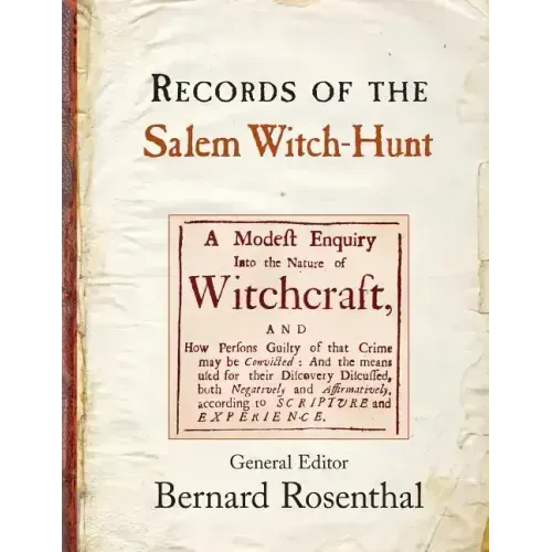 Records of the Salem Witch-Hunt - Paperback | Books | Wiccan Center