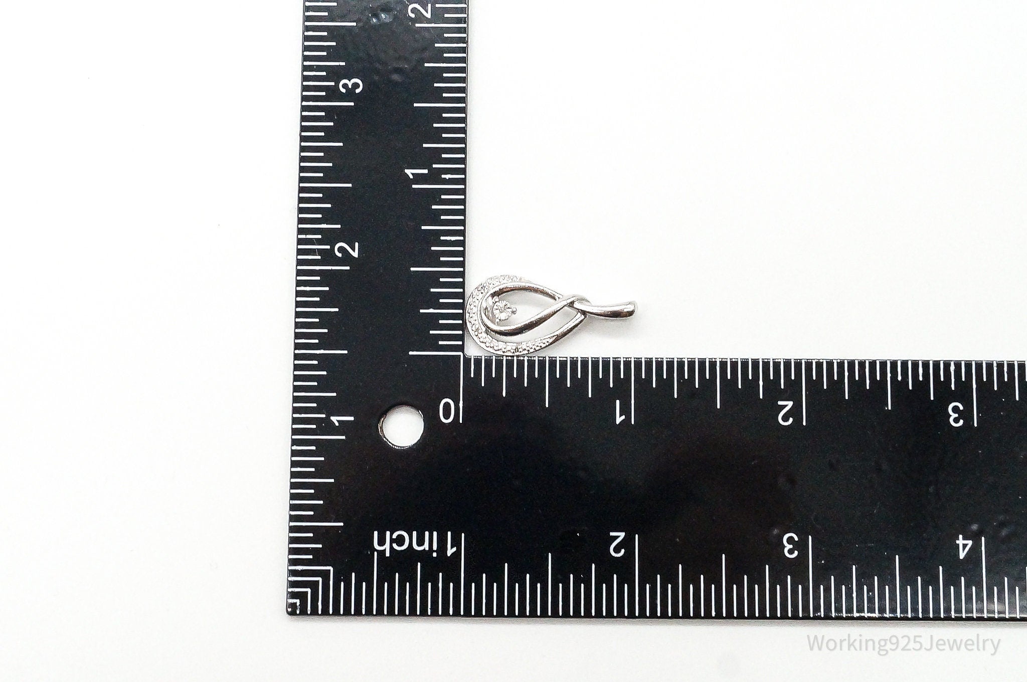 Vintage Designer 4 Diamond Sterling Silver Pendant | Jewelry > Necklaces > Pendants | Wiccan Center