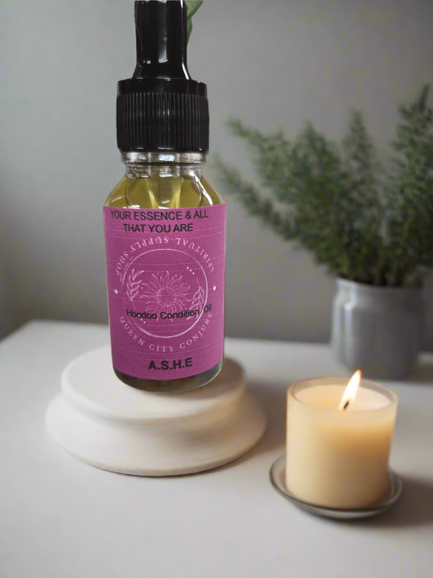 Ashè Oil - Spiritual Power & Divine Energy Hoodoo Conjure Oil | Spiritual Oil | Wiccan Center