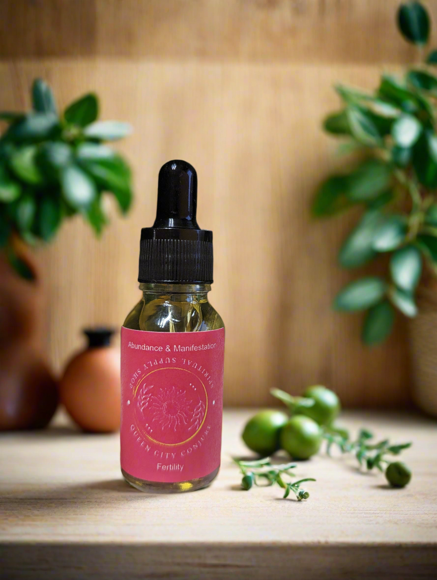 Fertility Oil - Conception & Creative Abundance Hoodoo Conjure Oil | Spiritual Oil | Wiccan Center