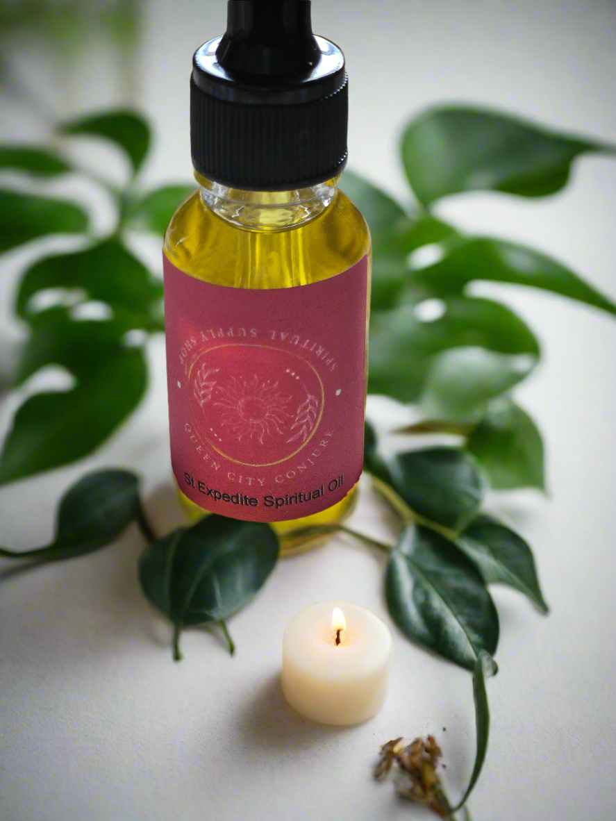 St.Expedite Ritual Oil | Spiritual Oil | Wiccan Center