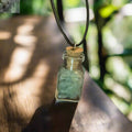 Aventurine in a Bottle Necklace