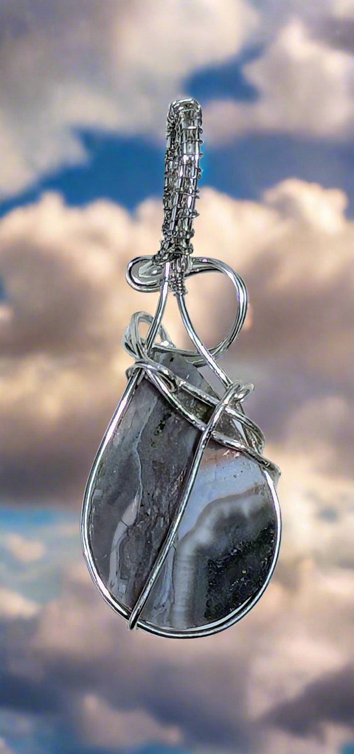Plated Agate Cabochon Sunshine Necklace | Cabachon | Wiccan Center
