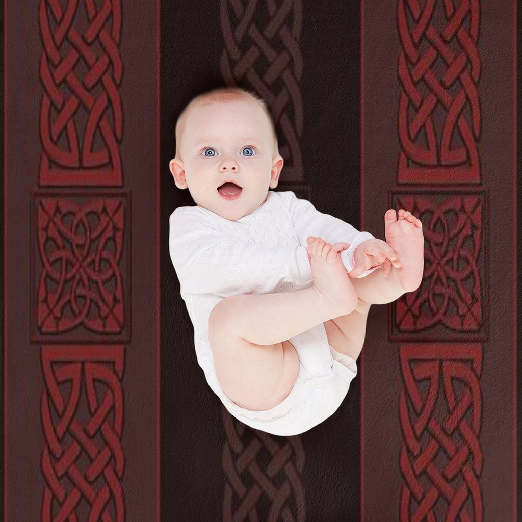Viking Dark Red Wrinkle-free Throw Blanket