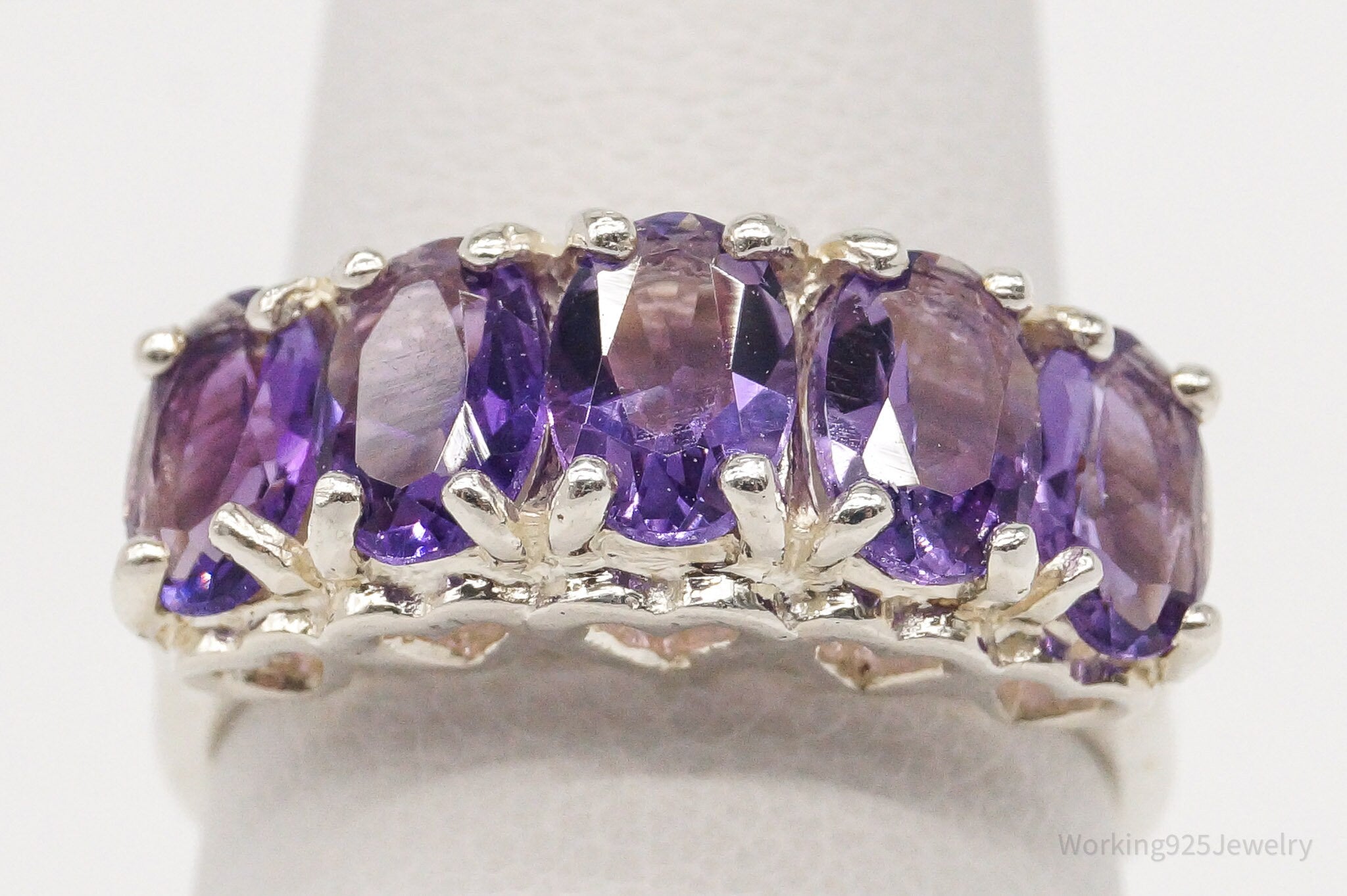 Vintage CNA Amethyst Sterling Silver Ring - Size 4.75 | Jewelry > Rings | Wiccan Center