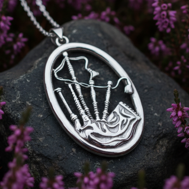 Bagpipes Forever Necklace | Pendant | Wiccan Center