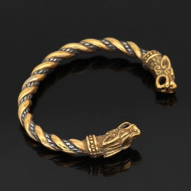 Vikings Wolf Fenrir Stainless Steel Bracelet | Bracelets | Wiccan Center