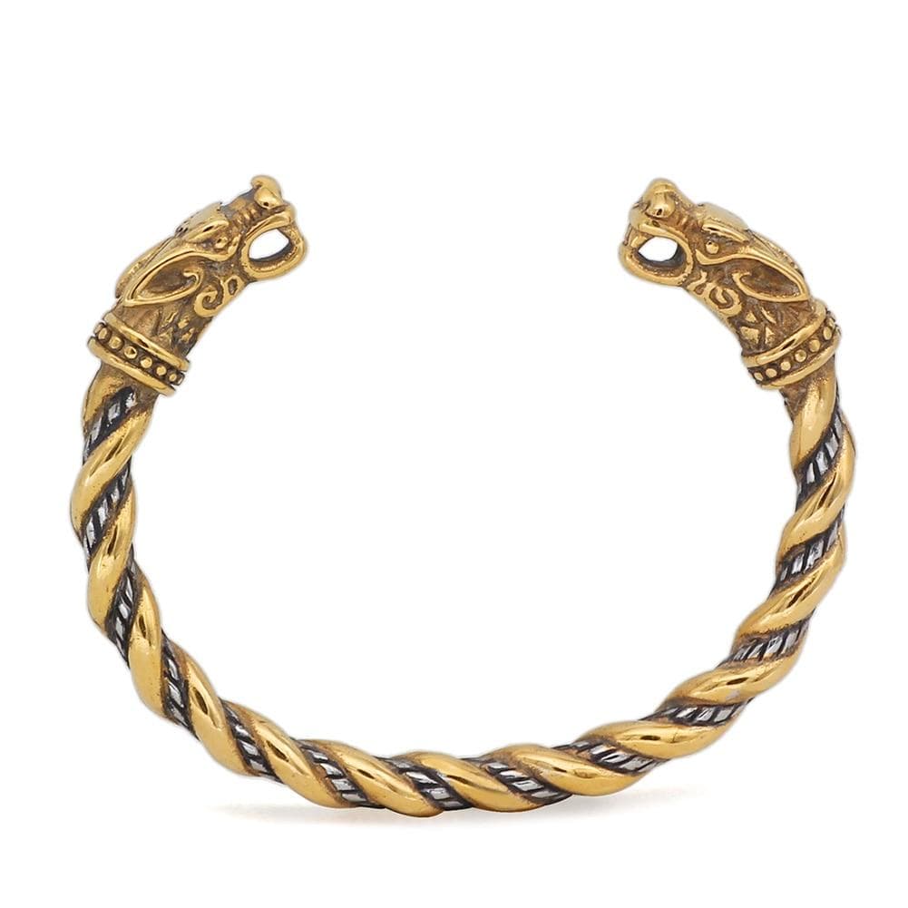 Vikings Wolf Fenrir Stainless Steel Bracelet | Bracelets | Wiccan Center