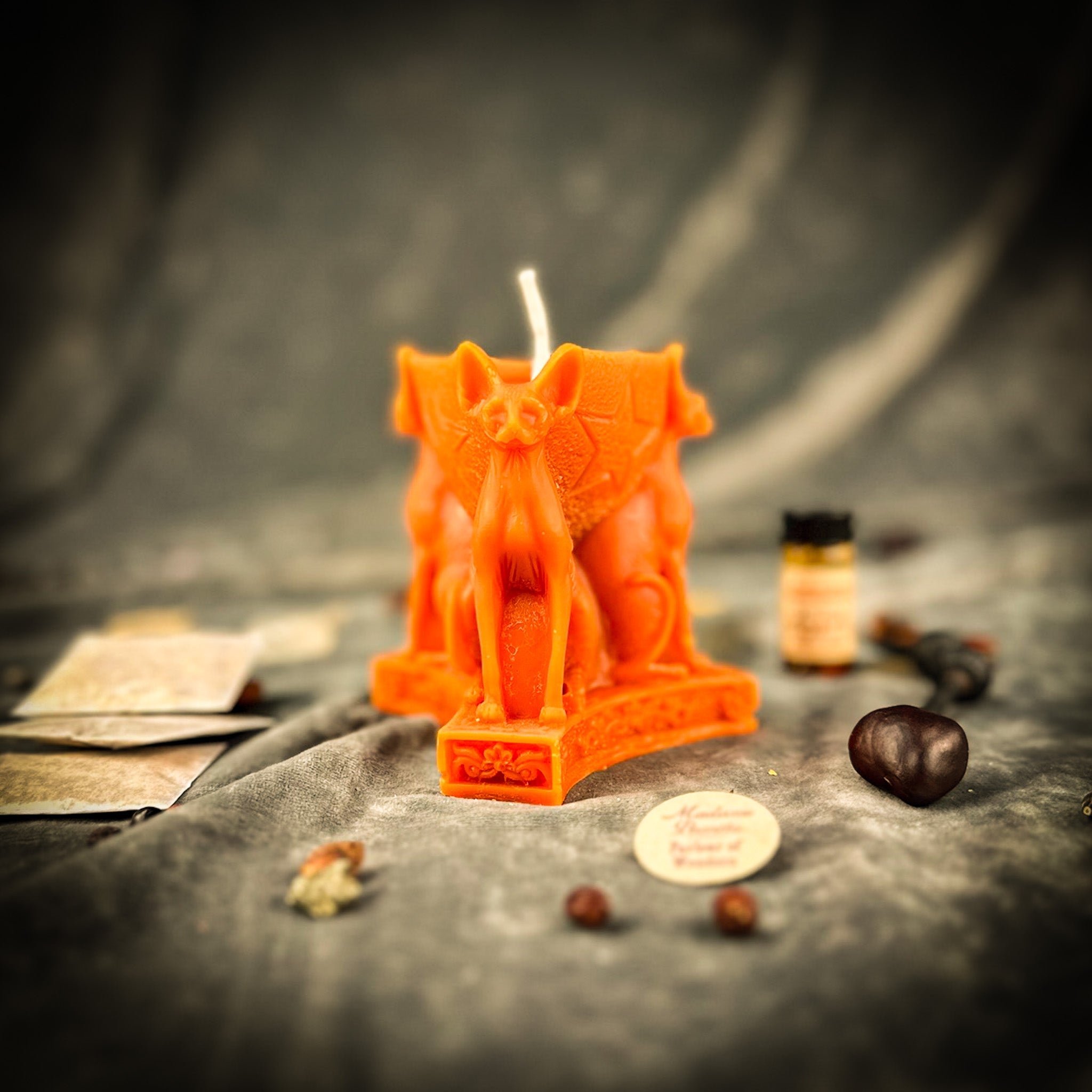 Bastet Triple Protection Candle Spell Kit - Goddess Protection & Family Magic | Candle Spell Kit | Wiccan Center