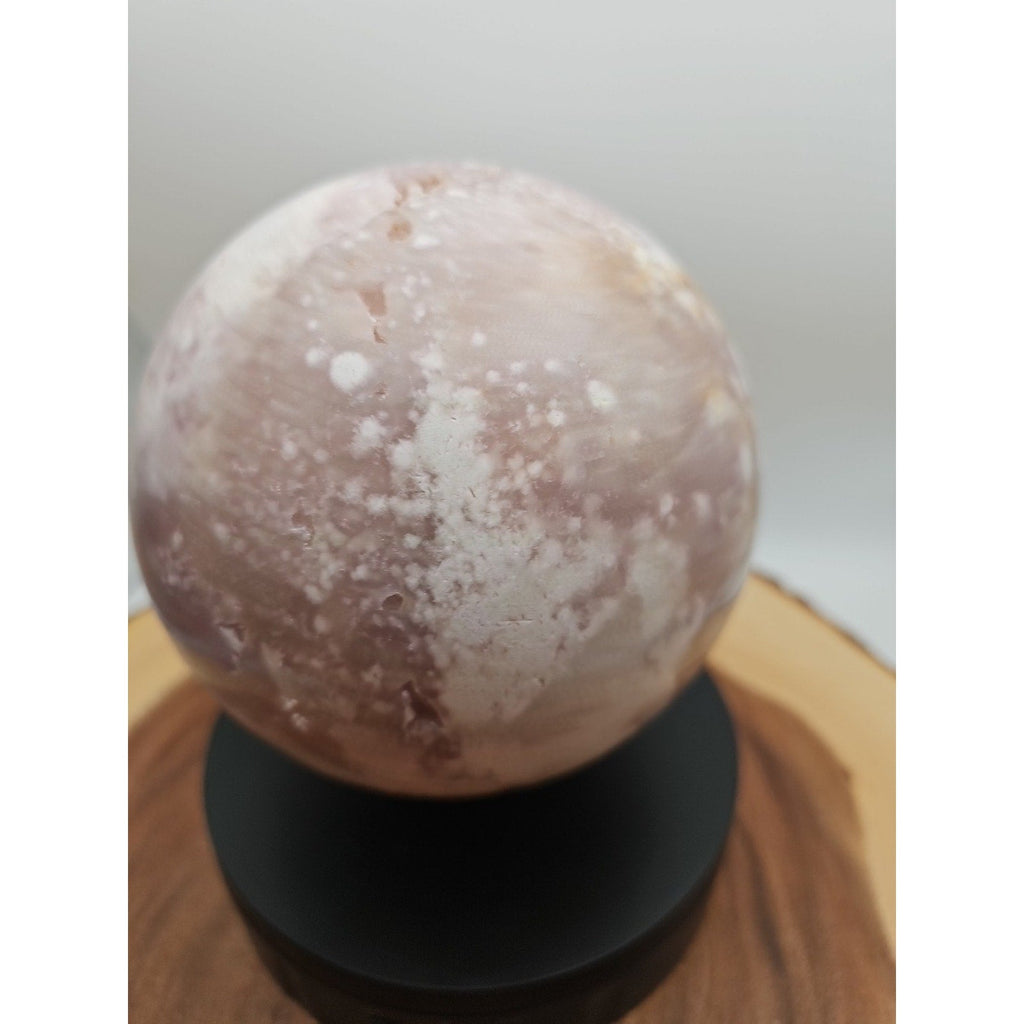 6.55lbs Natural Cherry Blossom Agate Sphere Quartz Crystal Ball | Crystal Spheres & Eggs | Wiccan Center