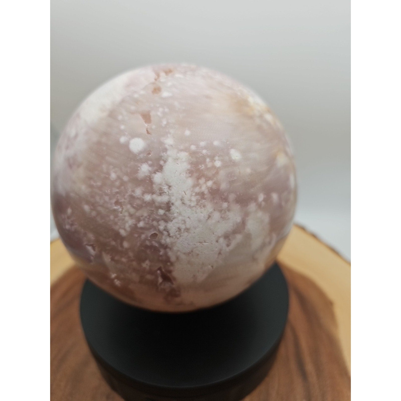 6.55lbs Natural Cherry Blossom Agate Sphere Quartz Crystal Ball | Crystal Spheres & Eggs | Wiccan Center