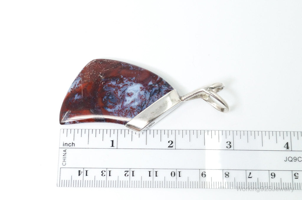 Large Designer Desert Rose Trading Co Ocean Jasper Sterling Silver Pendant | Jewelry > Necklaces > Pendants | Wiccan Center
