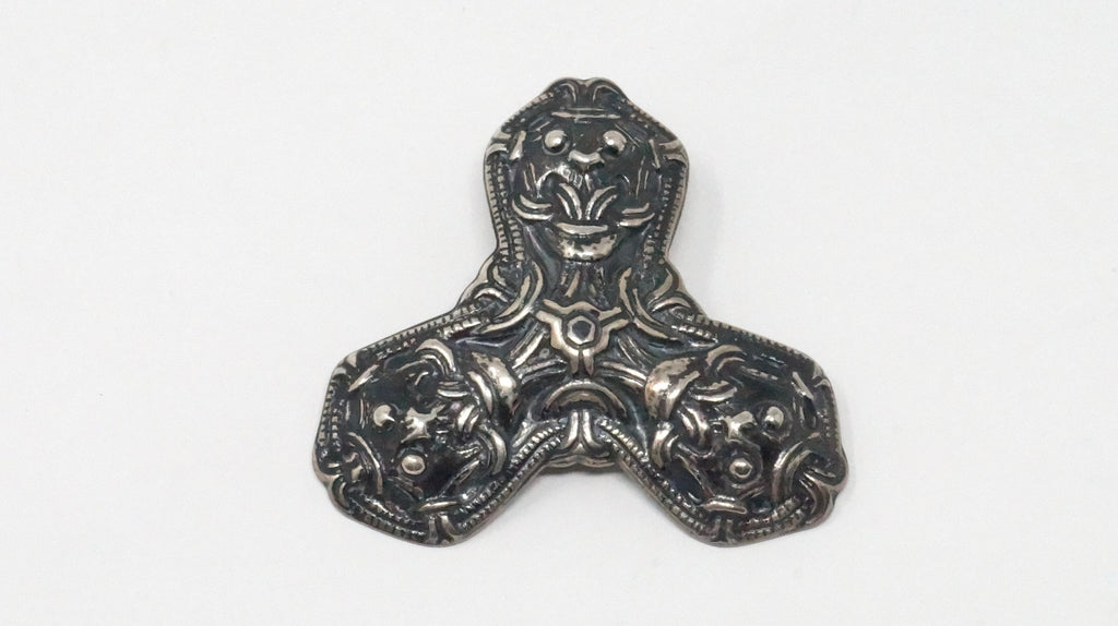 David Andersen Norway Viking Saga Trefoil Beast Sterling Silver Necklace Pendant | Jewelry > Necklaces > Pendants | Wiccan Center