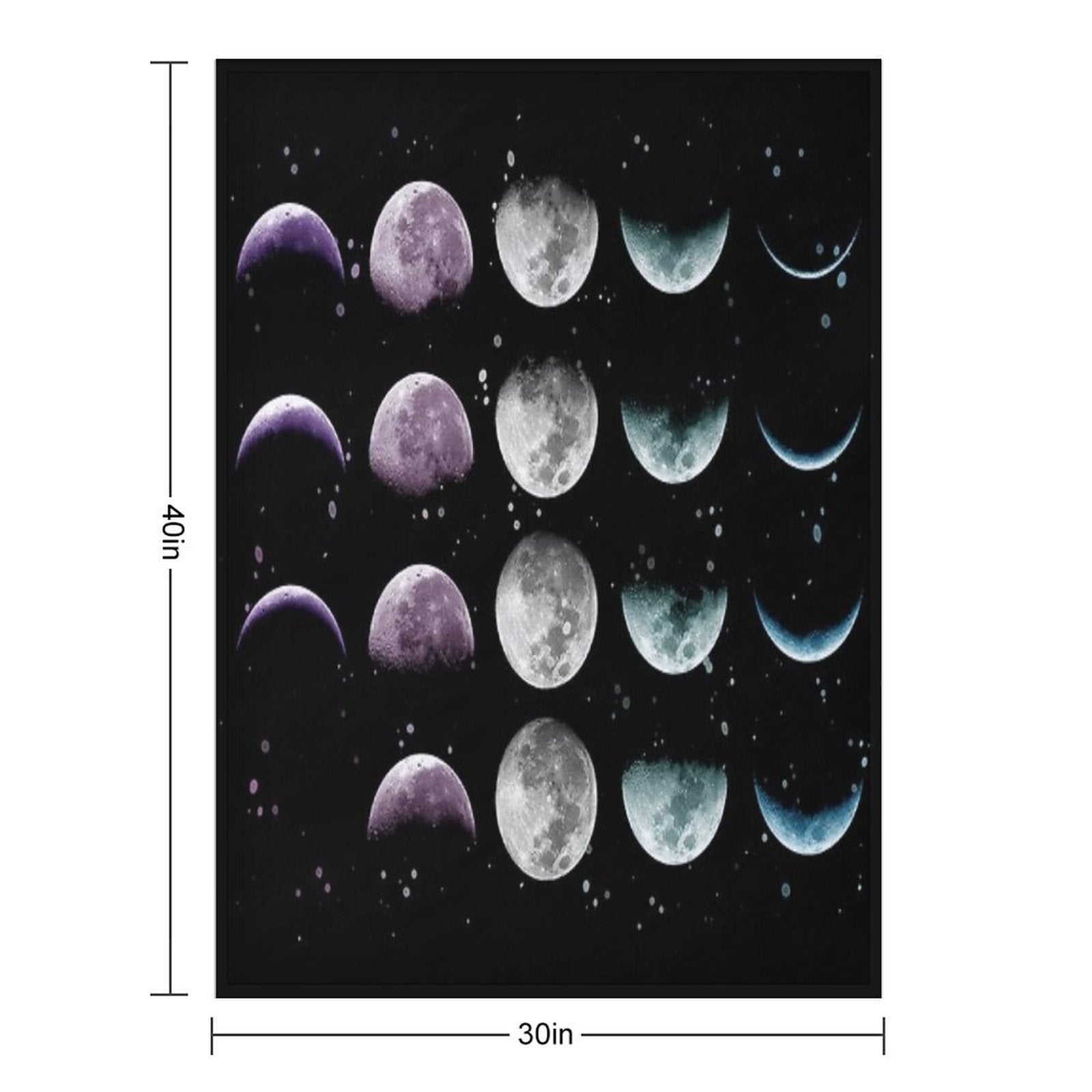 Moon Phase Premium Throw Blanket