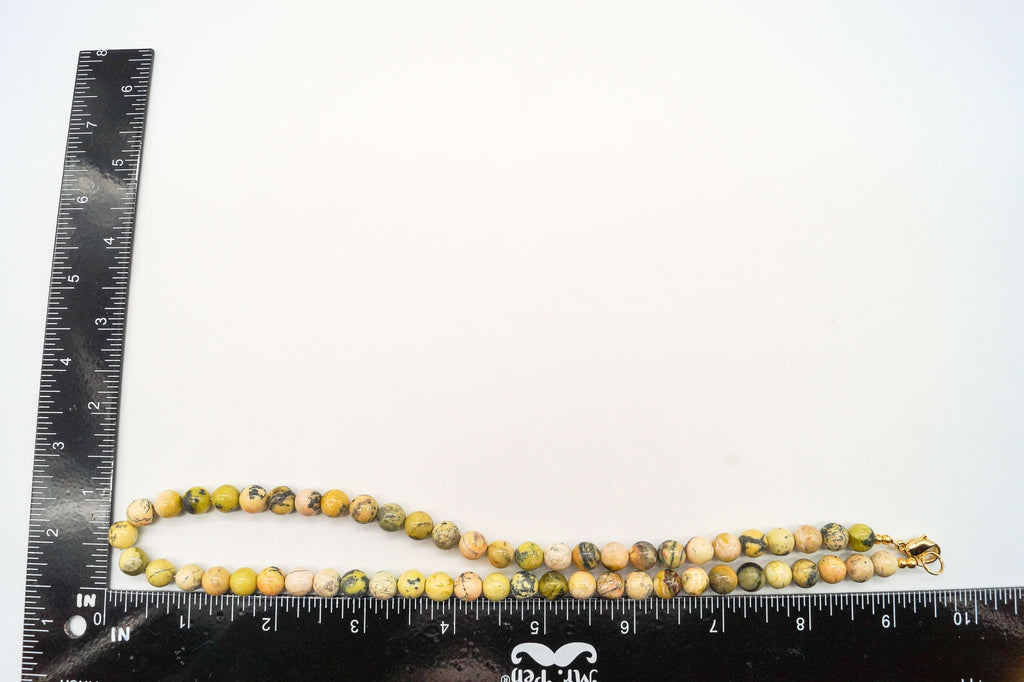 Vintage Designer LS Yellow Turquoise Bead Necklace | Jewelry > Necklaces | Wiccan Center