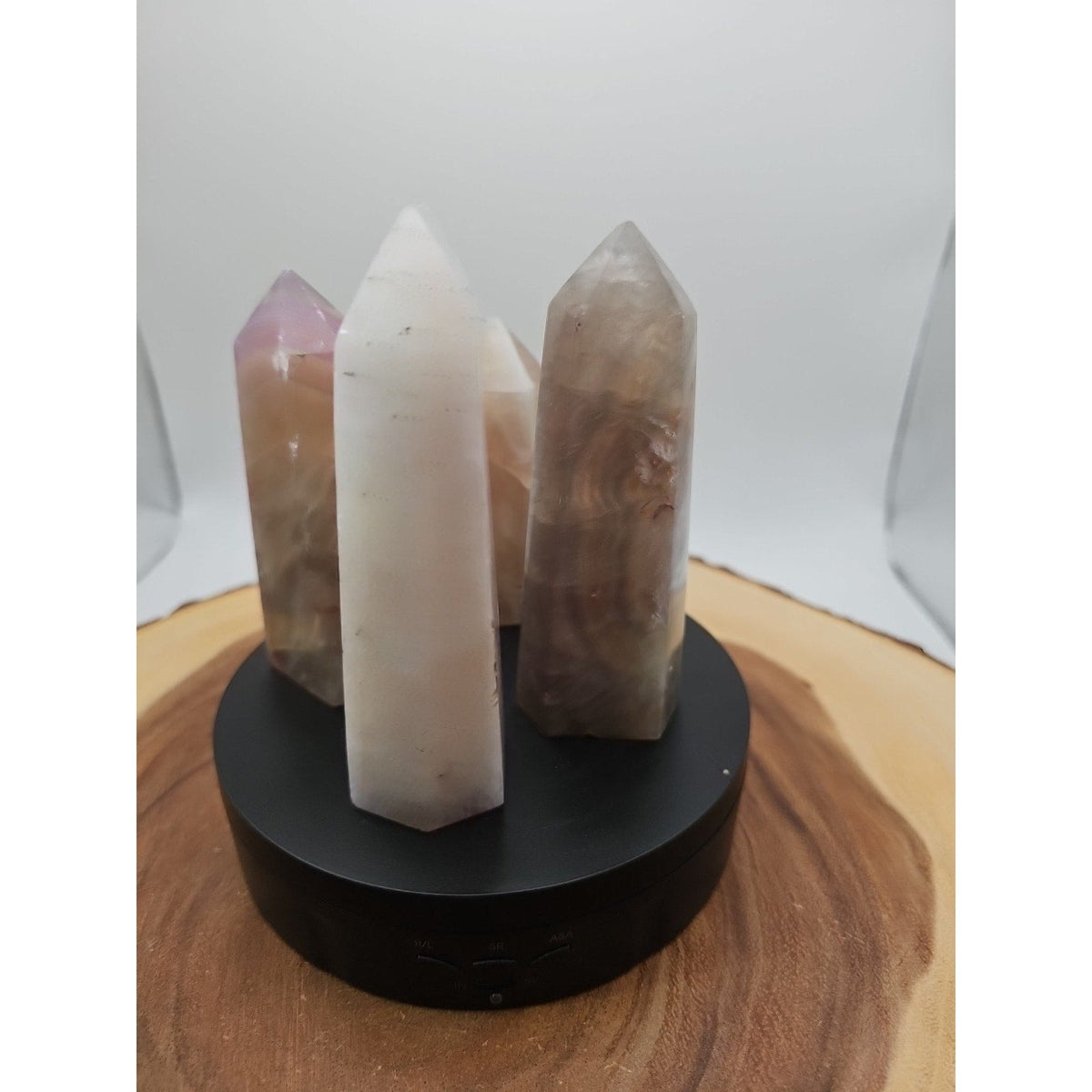 Fluorite crystals Set Of 4,2.52lbs | Geodes & Clusters | Wiccan Center
