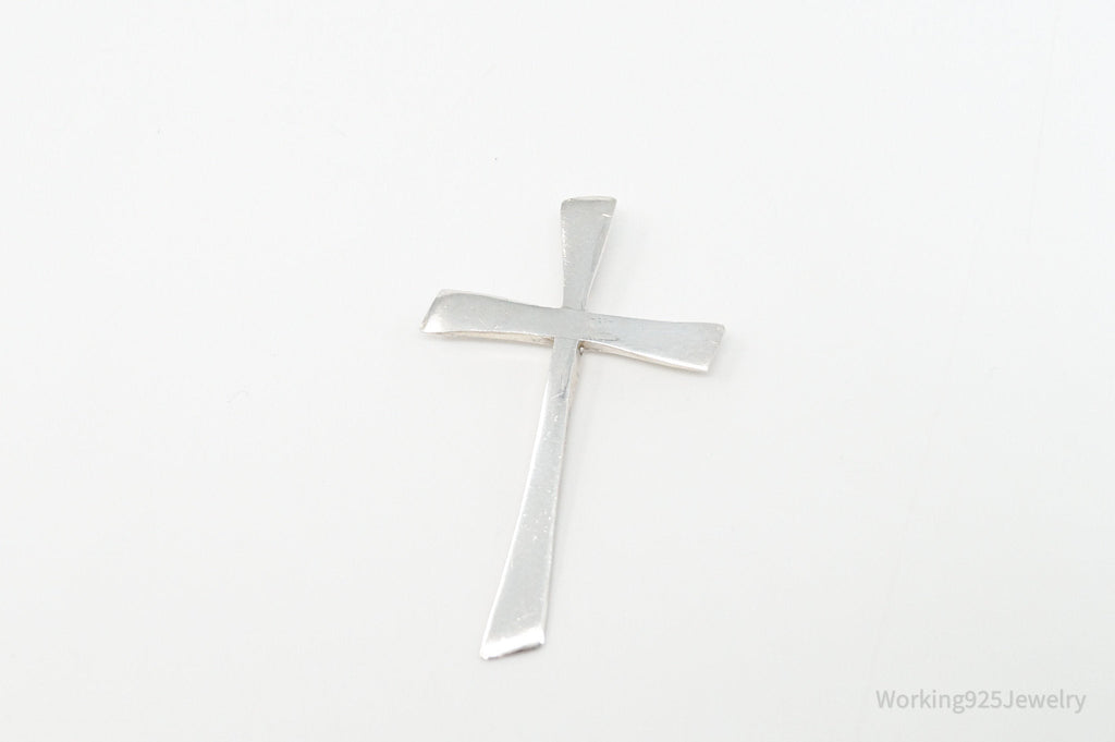 Vintage Large Designer DEPP Cross Sterling Silver Necklace Pendant | Jewelry > Necklaces > Pendants | Wiccan Center