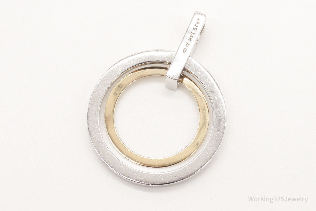 Vintage Designer Alwand Vahan 14K Gold Cubic Zirconia Sterling Silver Pendant | Jewelry > Necklaces > Pendants | Wiccan Center