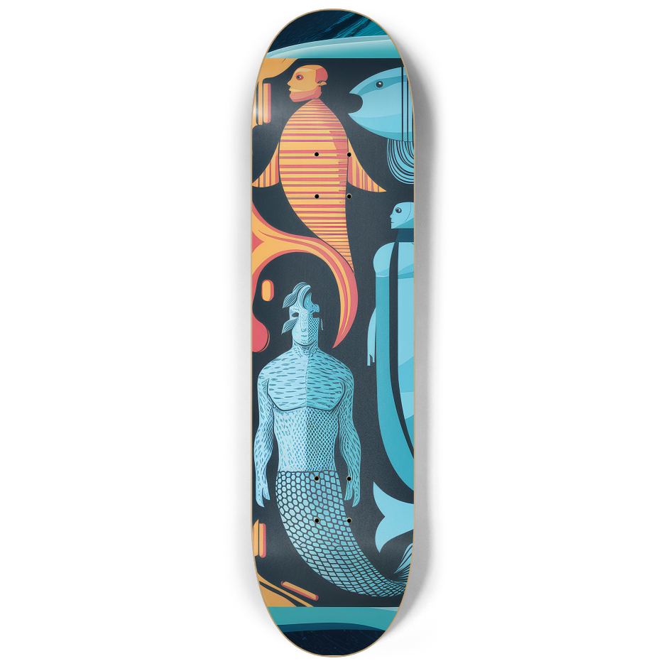 Marine Kin Skateboard Set – 3-Piece Ocean Art Series | Skateboard | Wiccan Center