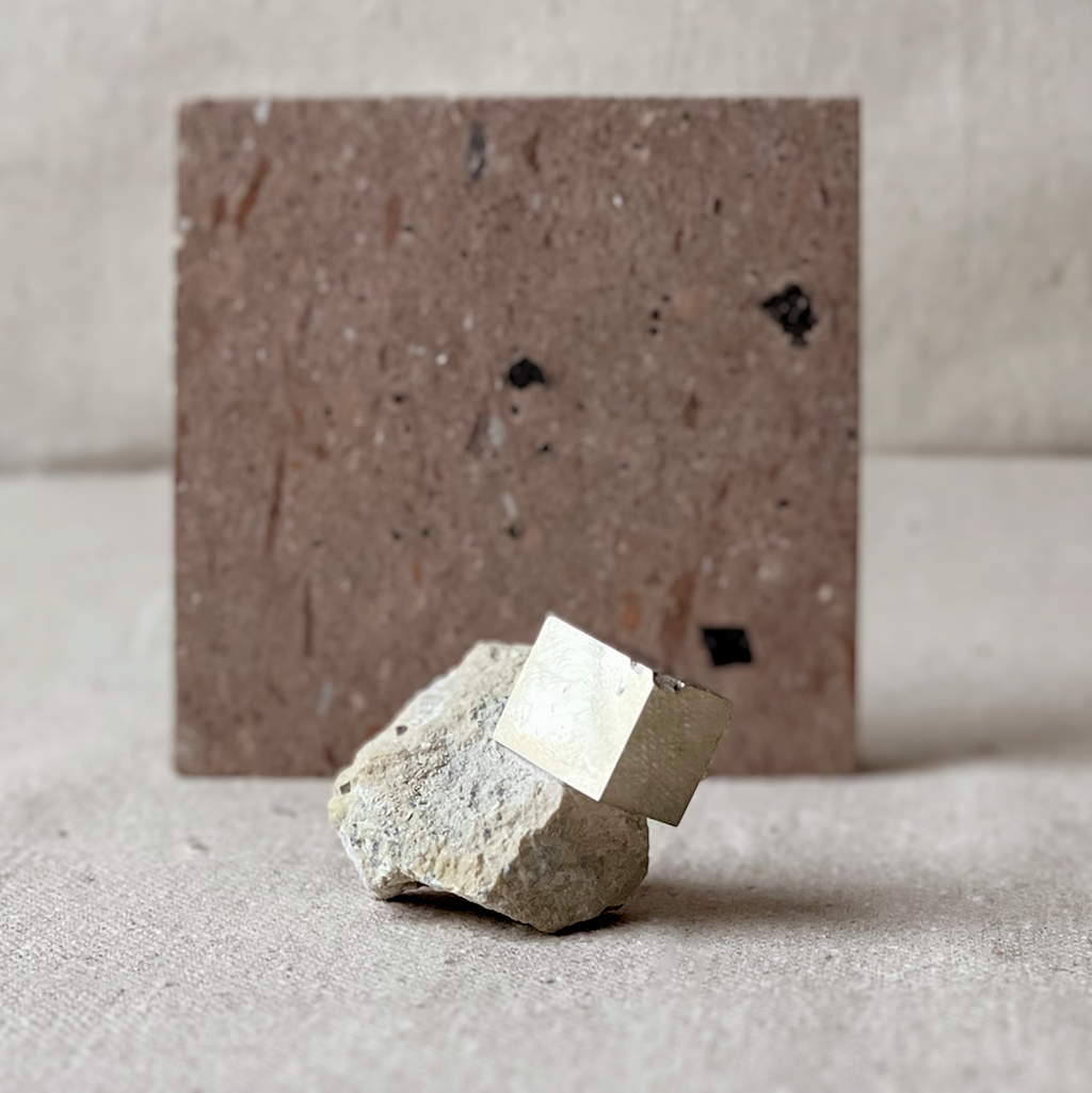 Small Pyrite on Matrix