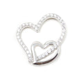 Vintage Open Hearts Collection CZ Sterling Silver Necklace Pendant | Jewelry > Necklaces > Pendants | Wiccan Center