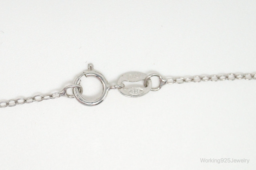 Blue Diamonds Gecko Sterling Silver Necklace | Jewelry > Necklaces > Pendants | Wiccan Center