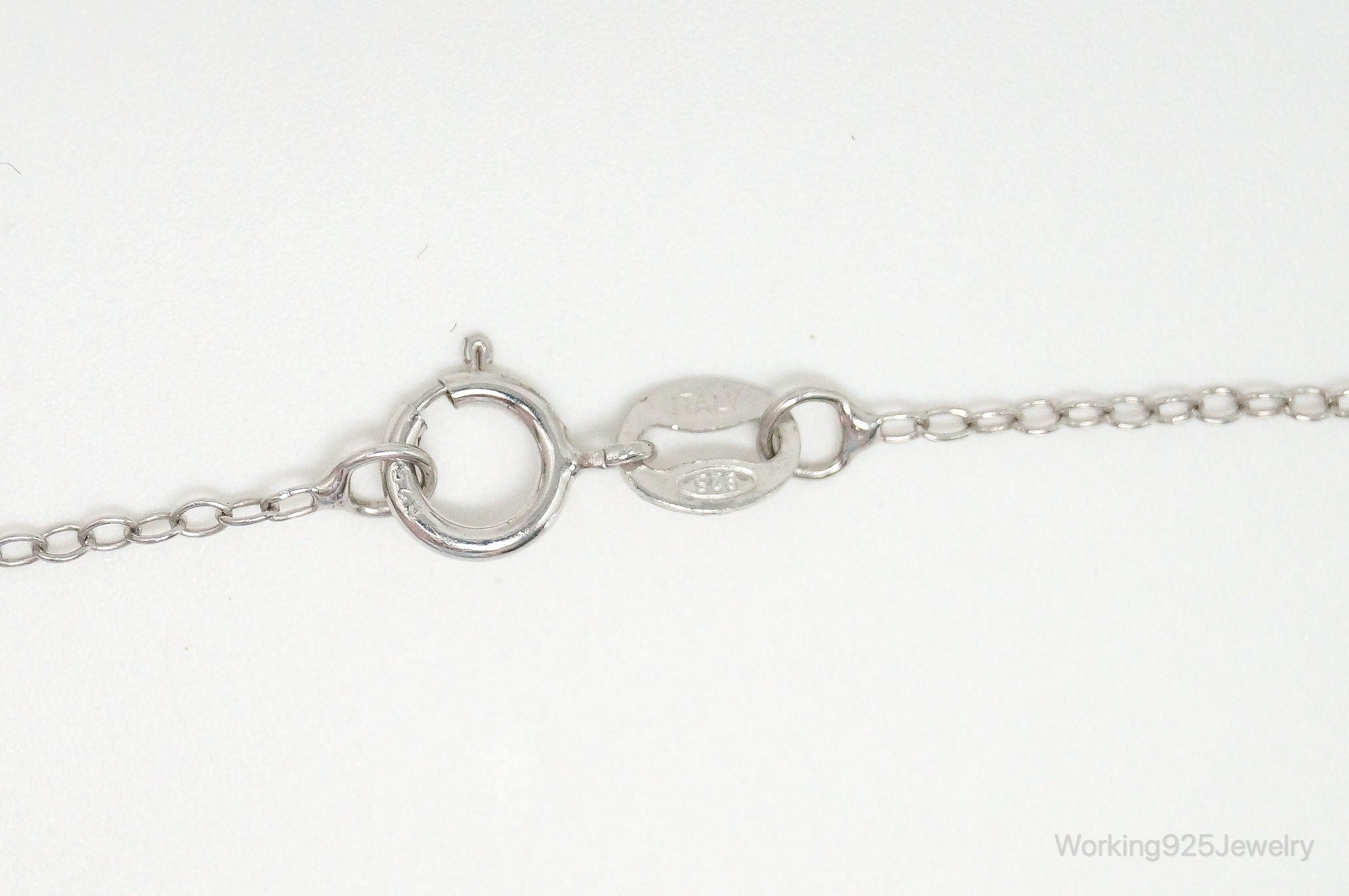 Blue Diamonds Gecko Sterling Silver Necklace | Jewelry > Necklaces > Pendants | Wiccan Center