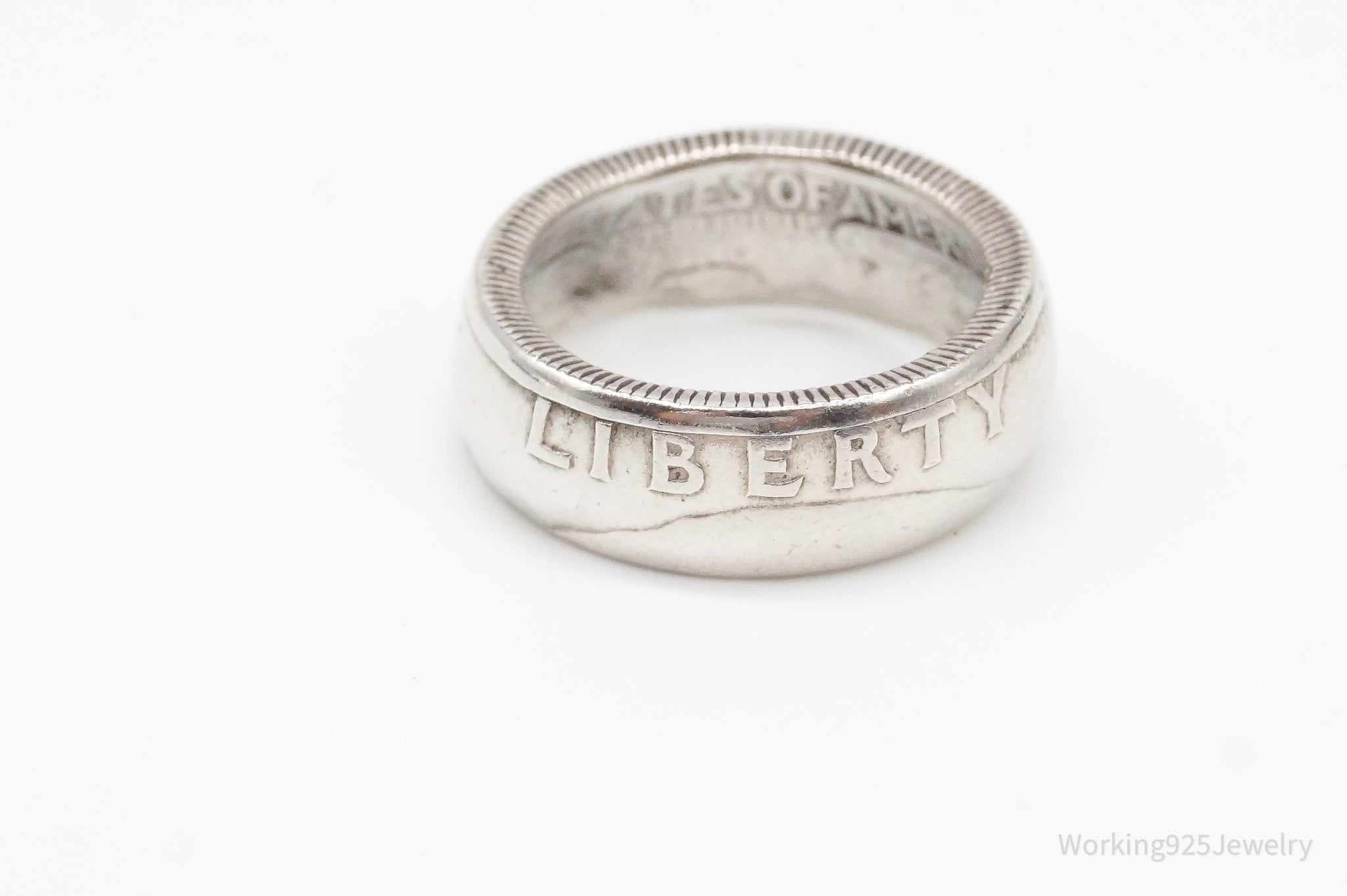 Vintage 1961 Liberty Quarter Dollar Silver Ring - Size 4.75 | Jewelry > Rings | Wiccan Center