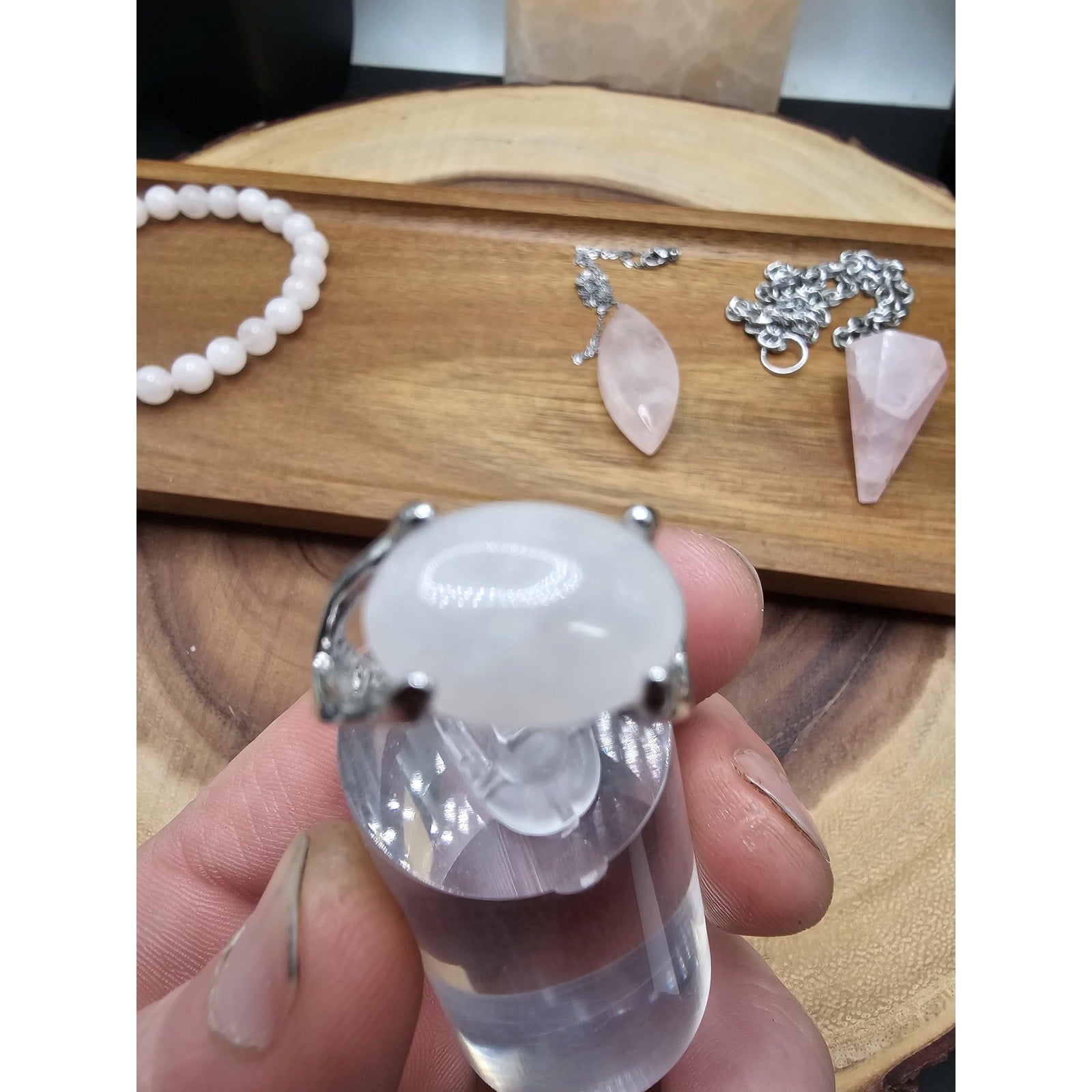 Jewelry Rose Quartz Set